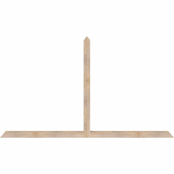 Ekena Millwork Portland Smooth Timber Gable Bracket, Douglas Fir, 96"W x 56"H x 3 1/2"D x 3 1/2"F, 14/12 Pitch GBW096X56X0404POR00SDF - main